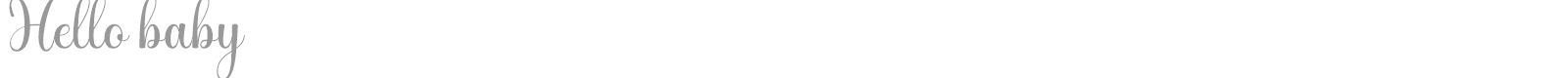 Hello Baby font preview
